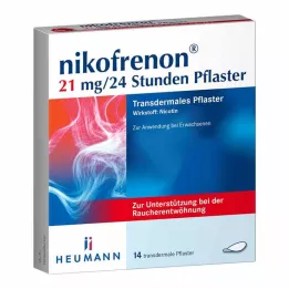 NIKOFRENON 21 mg/24 tundi transdermaalne plaaster, 14 tk