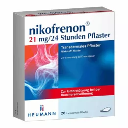 NIKOFRENON 21 mg/24 tundi transdermaalne plaaster, 28 tk
