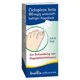 CICLOPIROX beeta 80 mg/g toimeainega küünelakk, 6,6 ml