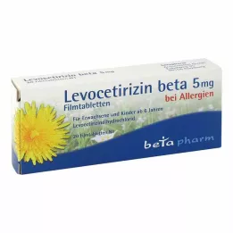 LEVOCETIRIZIN beeta 5 mg õhukese polümeerikattega tabletid, 20 tk