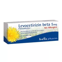 LEVOCETIRIZIN beeta 5 mg õhukese polümeerikattega tabletid, 50 tk