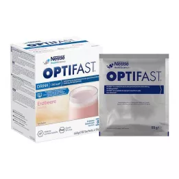 OPTIFAST Joogi maasikapulber, 8X55 g
