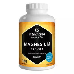 MAGNESIUMCITRAT 360 mg vegan kapslid, 180 tk