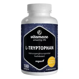 L-TRYPTOPHAN 500 mg suurtes annustes vegan kapslid, 180 tk