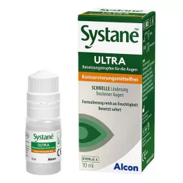 SYSTANE ULTRA Niisutusaine silmalaugudele ilma säilitusaineta, 10 ml