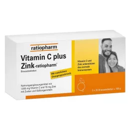 VITAMIN C PLUS Zink-ratiopharm kihisevad tabletid, 40 tk