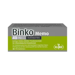 BINKO Memo 40 mg kilega kandes tabletid, 30 tk