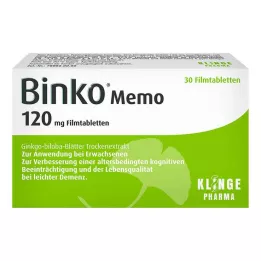 BINKO Memo 120 mg õhukese polümeerikattega tabletid, 30 tk