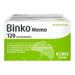 BINKO Memo 120 mg õhukese polümeerikattega tabletid, 60 tk