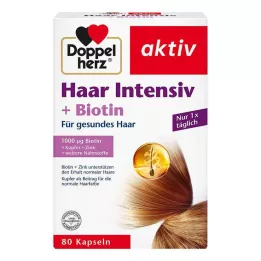 DOPPELHERZ Hair Intensive+Biotiini kapslid, 80 tk
