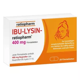 IBU-LYSIN-ratiopharm 400 mg õhukese polümeerikattega tabletid, 20 tk