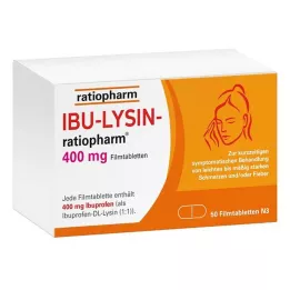 IBU-LYSIN-ratiopharm 400 mg õhukese polümeerikattega tabletid, 50 tk