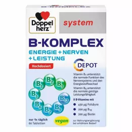DOPPELHERZ B-komplekssüsteemi tabletid, 60 tk