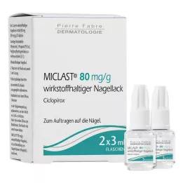 MICLAST 80 mg/g meditsiiniline küünelakk, 2X3 ml