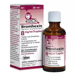 BROMHEXIN Hermes Arzneimittel 8 mg/ml tilgad, 30 ml