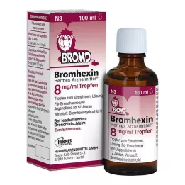 BROMHEXIN Hermes Arzneimittel 8 mg/ml tilgad, 100 ml