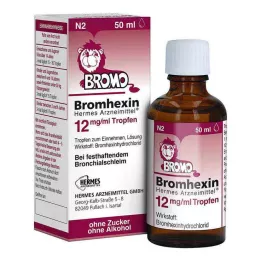 BROMHEXIN Hermes Arzneimittel 12 mg/ml tilgad, 50 ml