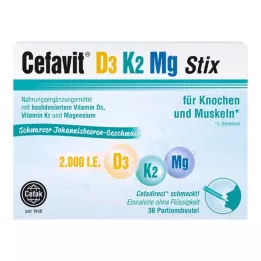 CEFAVIT D3 K2 Mg 2000 I.E. graanulid, 36 tk