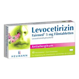 Levocetirizine Fairmed 5 mg õhukese polümeerikattega tabletid (10 tk)