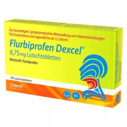FLURBIPROFEN Dexcel 8,75 mg pastillid, 24 tk