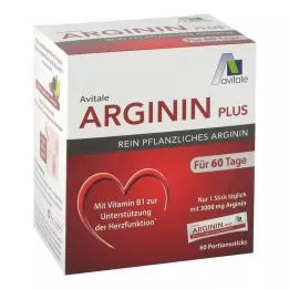 ARGININ PLUS Vitamiin B1+B6+B12+foolhappepulgad, 60X5,9 g