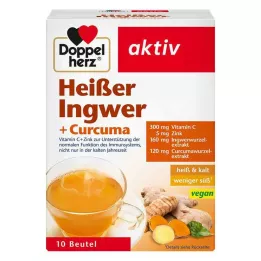 DOPPELHERZ kuumad ingveri+kurkumi kotid, 10 tk