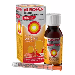 NUROFEN Juunior palaviku- ja valusiirup maasikas 40 mg/ml, 150 ml