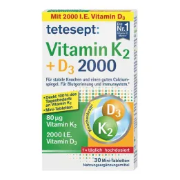 Tetesept Vitamiin K2+D3 2000 tabletti (30 tk)