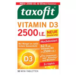 TAXOFIT Vitamiin D3 2500 I.E. tabletid, 50 tk