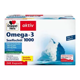 DOPPELHERZ Omega-3 merekalaõli 1000 kapslit, 240 tk