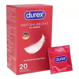 DUREX Gefühlsecht klassikalised kondoomid, 20 tk