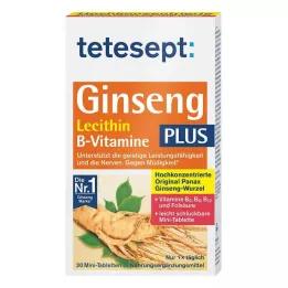 TETESEPT Ženšenn 330 pluss letsitiin + B-vitamiinid, 30 tk