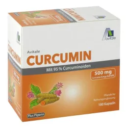 Kurkumiin 500 mg 95% kurkuminoide + piperiini kapslid, 180 tk
