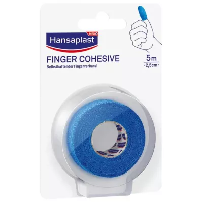 HANSAPLAST Isekleepuv sõrmeside 2,5 cm x 5 m sinine, 1 tk HANSAPLAST Isekleepuv sõrmeside 2,5 cm x 5 m sinine, 1 tk