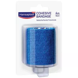 HANSAPLAST Kinnitusside isekleepuv.6 cmx4 m sinine, 1 tk