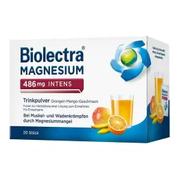Biolectra Magnesium 486 mg intensiivne joogipulber Ora-Man., 20 tk