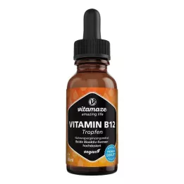 VITAMIN B12 100 µg suurtes annustes vegantilgad, 50 ml