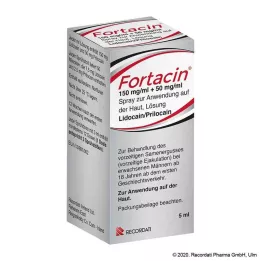 FORTACIN 150 mg/ml + 50 mg/ml pihusti Z.A.A nahk, 5 ml