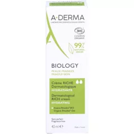 A-DERMA bioloogiakreem rikkalikult dermatoloogiliselt, 40 ml