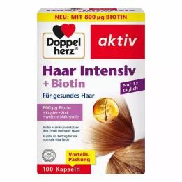 DOPPELHERZ Hair Intensive+Biotiini kapslid, 100 tk