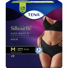 TENA SILHOUETTE pluss m noir, 9 tk