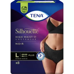 TENA SILHOUETTE pluss l noir, 8 tk