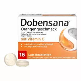DOBENSANA Apelsinimaitselised 1,2 mg/0,6 mg pastillid, 16 tk
