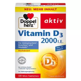 DOPPELHERZ Vitamiin D3 2000 I.E. tabletid, 50 tk