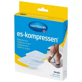 ES-KOMPRESSEN steriilne 10x10 cm 8-kihiline 17-kiht, 5x2 tk