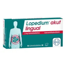 Lopedium acute lingual 2 mg suus dispergeeruvad tabletid, 10 tk