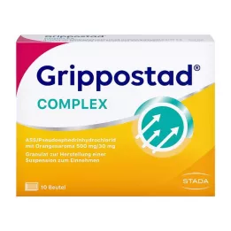 GRIPPOSTAD Kompleks ASS/Pseudoeph.500/30 mg Oranž, 10 tk