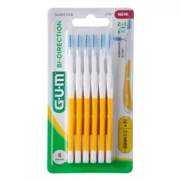 GUM Bi-Direction Interdentalb.1,4 mm kollane, 6 tk