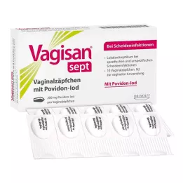 VAGISAN sept vaginaalsed ravimküünlad povidoonjoodiga, 10 tk