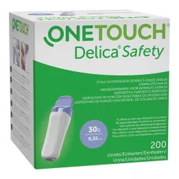 ONE TOUCH Delica Safety ühekordne torkeseade 30 G, 200 tk